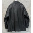 画像3: 【ビンテージ】【pierre cardin】ピエールカルダン 比翼仕立て キルティング裏地【黒】【レザージャケット】【サイズＸＬ】<br> (3)