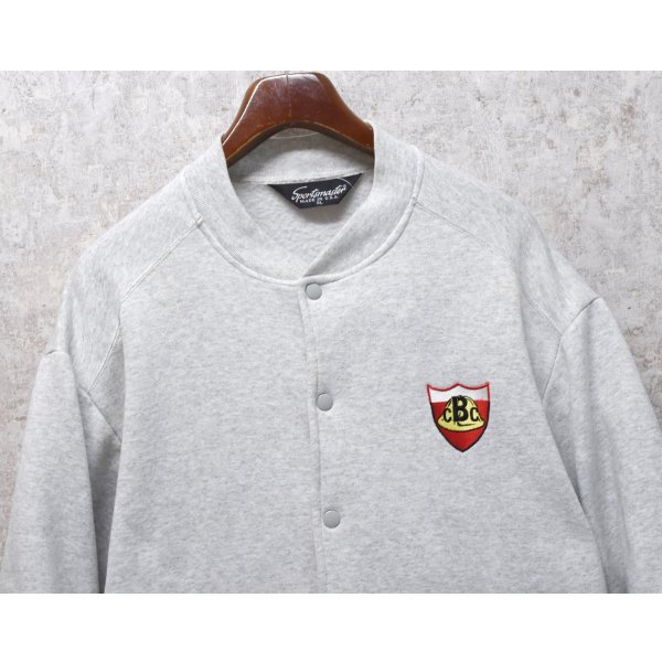 画像1: 【90’s】【USA製】【ビンテージ】【SPORTSMASTER】スポーツマスター【グレー】企業ロゴ【スウェットカーディガン】【サイズXL】 
