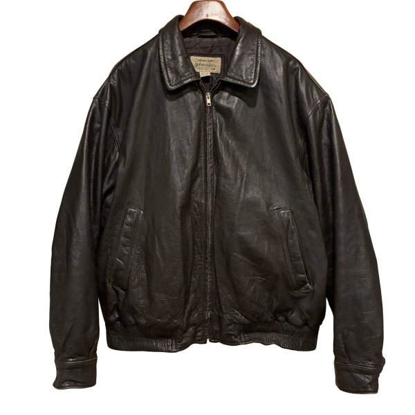 画像1: 90’ｓ【ビンテージ】【セントジョーンズベイ】ST JOHN'S BAY【ブラウン】キルティング裏地付き【レザージャケット】【サイズXL】 