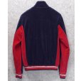 画像3: 【ビンテージ】フィラ【FILA】紺ｘ赤【ベロア地】【トラックジャージ】トラックジャケット【サイズＳ】<br> (3)