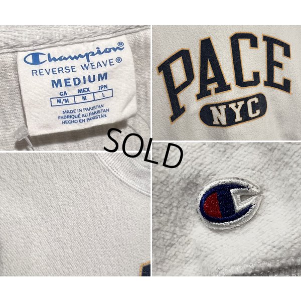 画像2: 【ビンテージ】【チャンピオン】【champion】【リバースウィーブ】PACE NYC 起毛地 白【スウェット】【サイズM】 