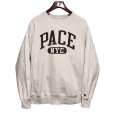 画像1: 【ビンテージ】【チャンピオン】【champion】【リバースウィーブ】PACE NYC 起毛地 白【スウェット】【サイズM】<br> (1)