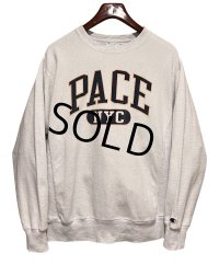 【ビンテージ】【チャンピオン】【champion】【リバースウィーブ】PACE NYC 起毛地 白【スウェット】【サイズM】 