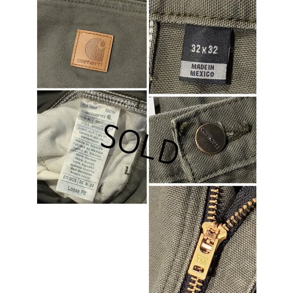 画像2: 【ビンテージ】【カーハート】【carhartt】モスグリーン【コットン】【ペインターパンツ】【32ｘ32】 