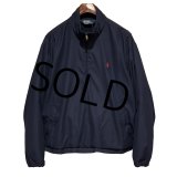オールド【ラルフローレン】POLO RALPH LAUREN【紺】ハーフジップ【プルオーバージャケット】【サイズXL】 