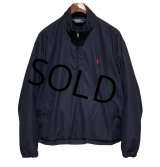 オールド【ラルフローレン】POLO RALPH LAUREN【紺】ハーフジップ【プルオーバージャケット】【サイズXL】 