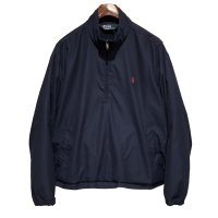 オールド【ラルフローレン】POLO RALPH LAUREN【紺】ハーフジップ【プルオーバージャケット】【サイズXL】 