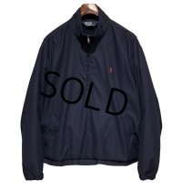 オールド【ラルフローレン】POLO RALPH LAUREN【紺】ハーフジップ【プルオーバージャケット】【サイズXL】 