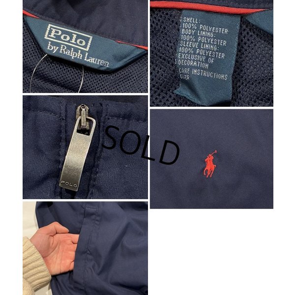 画像2: オールド【ラルフローレン】POLO RALPH LAUREN【紺】ハーフジップ【プルオーバージャケット】【サイズXL】 
