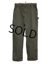 【ビンテージ】【カーハート】【carhartt】モスグリーン【コットン】【ペインターパンツ】【32ｘ32】 