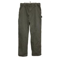 【ビンテージ】【カーハート】【carhartt】モスグリーン【コットン】【ペインターパンツ】【32ｘ32】 