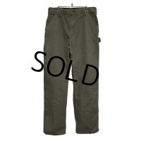 【ビンテージ】【カーハート】【carhartt】モスグリーン【コットン】【ペインターパンツ】【32ｘ32】 