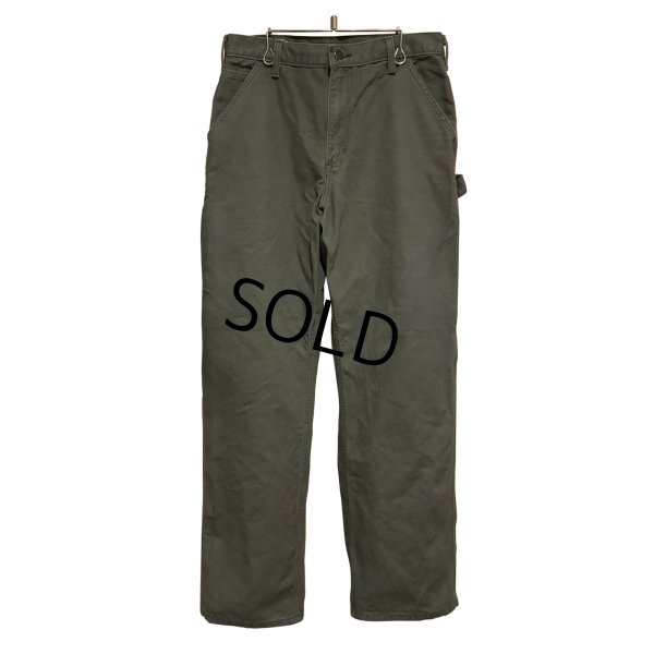 画像1: 【ビンテージ】【カーハート】【carhartt】モスグリーン【コットン】【ペインターパンツ】【32ｘ32】 