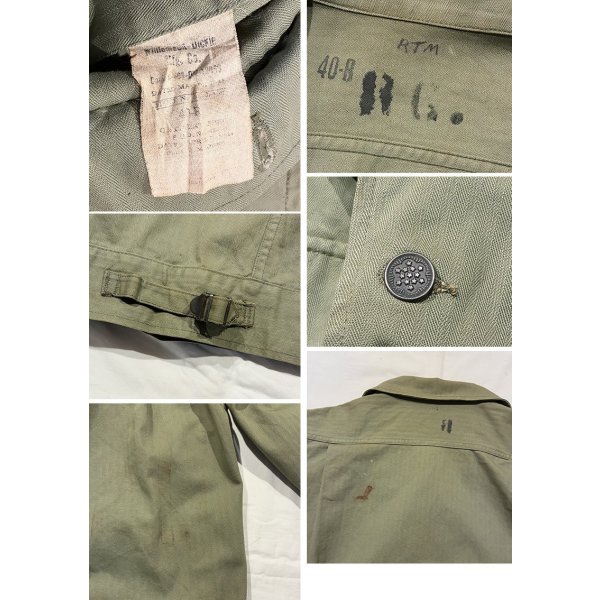 画像2: 40's【ビンテージ】【米軍実物】U.S.ARMY【Ｍ-41】M41 【HBTジャケット】【40R】 