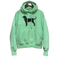 【ビンテージ】The Black Dog【犬プリント】ミントグリーン【パーカー】【サイズS】 