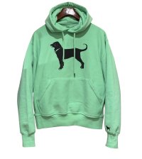 【ビンテージ】The Black Dog【犬プリント】ミントグリーン【パーカー】【サイズS】 