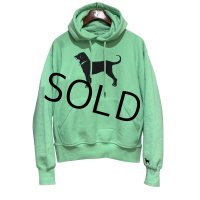 【ビンテージ】The Black Dog【犬プリント】ミントグリーン【パーカー】【サイズS】 