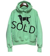 【ビンテージ】The Black Dog【犬プリント】ミントグリーン【パーカー】【サイズS】 