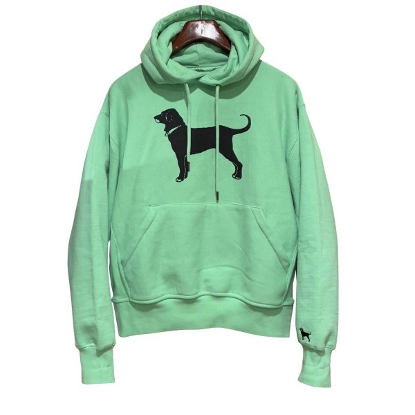 画像1: 【ビンテージ】The Black Dog【犬プリント】ミントグリーン【パーカー】【サイズS】 