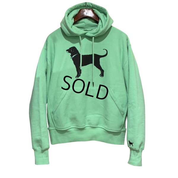画像1: 【ビンテージ】The Black Dog【犬プリント】ミントグリーン【パーカー】【サイズS】 