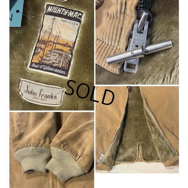 画像2: 80's~ USA製【ビンテージ】【マイティーマック】MIGHTY-MAC【ベージュ】コーデュロイジャケット【US42 L】 