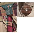 画像2: 90's ビンテージ オールド【J-crew】ジェイクルー【ブラウン×裏地チェック】襟コーデュロイ【コットンジャケット】ハンティングジャケット【サイズM】<br> (2)