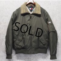 【Tommy Jeans】トミージーンズ【トミーヒルフィガー】首リブニット【中綿入り】【MA-1タイプブルゾン】【サイズXL】 