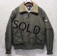 【Tommy Jeans】トミージーンズ【トミーヒルフィガー】首リブニット【中綿入り】【MA-1タイプブルゾン】【サイズXL】 