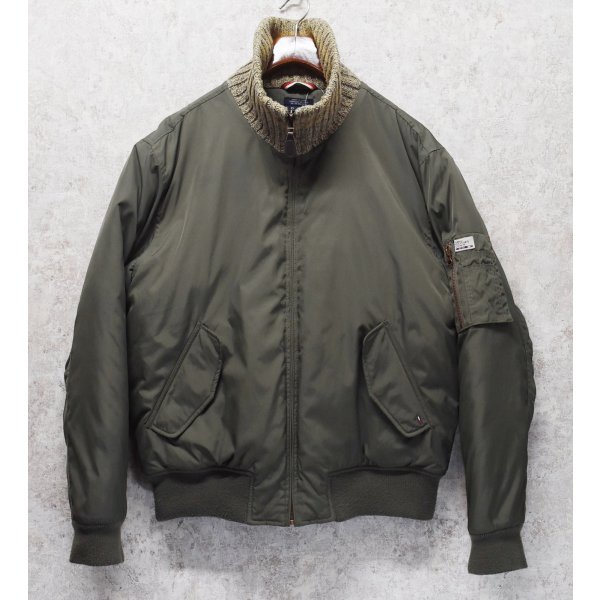 画像3: 【Tommy Jeans】トミージーンズ【トミーヒルフィガー】首リブニット【中綿入り】【MA-1タイプブルゾン】【サイズXL】 