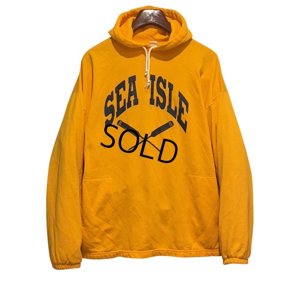 画像1: 90's【USA製】【ビンテージ】【SEA ISLE】シーアイル【フード付きカットソー】【サイズＬ】 
