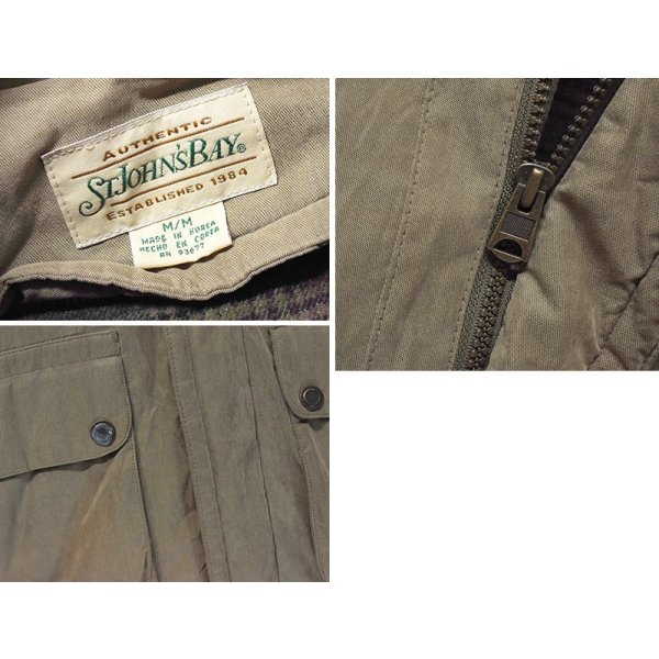 画像2: 90’ｓ【ビンテージ】【セントジョーンズベイ】ST JOHN'S BAY ライナー付き 【中綿入りジャケット】【サイズM】 