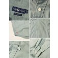 画像2: 90's ビンテージ【ラルフローレン】POLO ralph lauren Big Shirt ビッグシャツ 青磁色 ボタンダウン【コットンシャツ】【サイズM】<br> (2)
