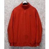 【ラルフローレン】POLO RALPH LAUREN【赤】裏起毛【ハーフジップ】【スウェット】【サイズL】 