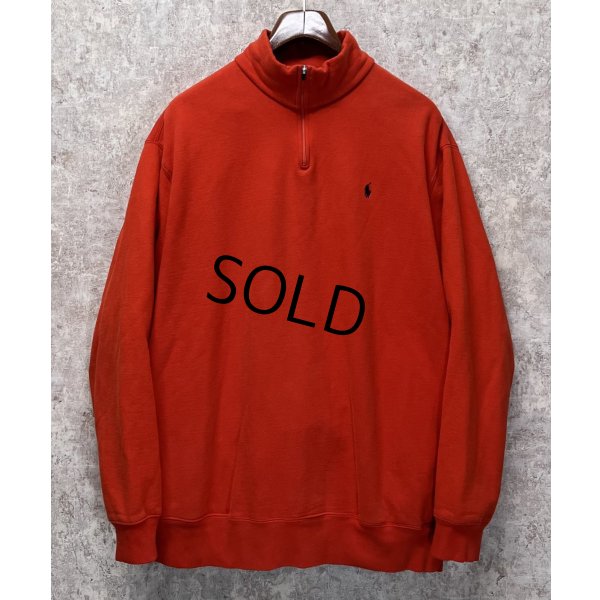 画像1: 【ラルフローレン】POLO RALPH LAUREN【赤】裏起毛【ハーフジップ】【スウェット】【サイズL】 