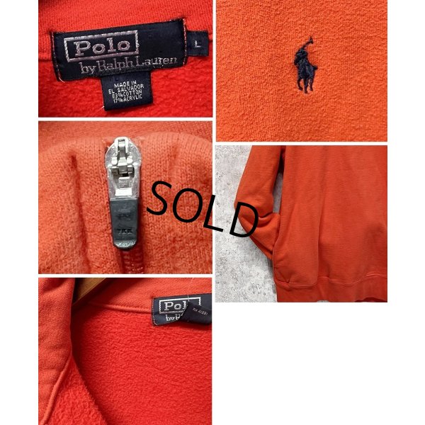 画像2: 【ラルフローレン】POLO RALPH LAUREN【赤】裏起毛【ハーフジップ】【スウェット】【サイズL】 