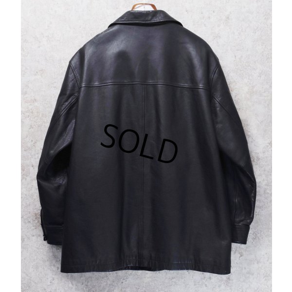 画像3: 【ビンテージ】【オールドギャップ】GAP【黒】【ブラック】【レザーコート】カーコート【レザージャケット】【サイズXL】 