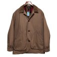 画像1: 90's ビンテージ オールド【J-crew】ジェイクルー【ブラウン×裏地チェック】襟コーデュロイ【コットンジャケット】ハンティングジャケット【サイズM】<br> (1)