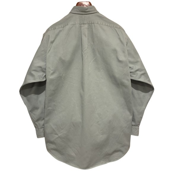 画像3: 90's ビンテージ【ラルフローレン】POLO ralph lauren Big Shirt ビッグシャツ 青磁色 ボタンダウン【コットンシャツ】【サイズM】 