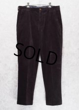 ビンテージ【ブルックスブラザーズ】brooksbrothers【ダークブラウン】【コーデュロイパンツ】コーデュロイスラックス【35X30】 