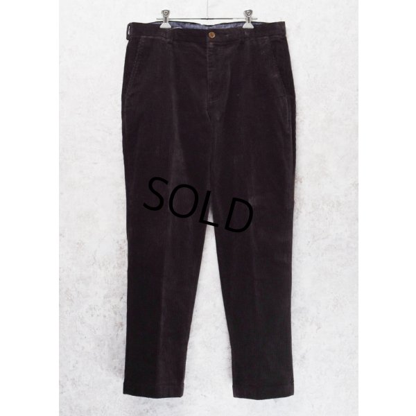 画像1: ビンテージ【ブルックスブラザーズ】brooksbrothers【ダークブラウン】【コーデュロイパンツ】コーデュロイスラックス【35X30】 