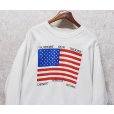 画像3: 90’s【USA製】【ビンテージ】【フルーツオブザルーム】FRUIT OF THE LOOM 湾岸戦争【Support our troops】星条旗【白】【スウェット】【サイズL】<br> (3)