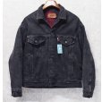 画像1: 90’s【USA製】ビンテージ【LEVI'S】【リーバイス】【70417-9416】【裏地赤チェック】ブラック 黒【デニムジャケット】【サイズＭ】<br> (1)