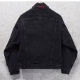 画像3: 90’s【USA製】ビンテージ【LEVI'S】【リーバイス】【70417-9416】【裏地赤チェック】ブラック 黒【デニムジャケット】【サイズＭ】<br> (3)