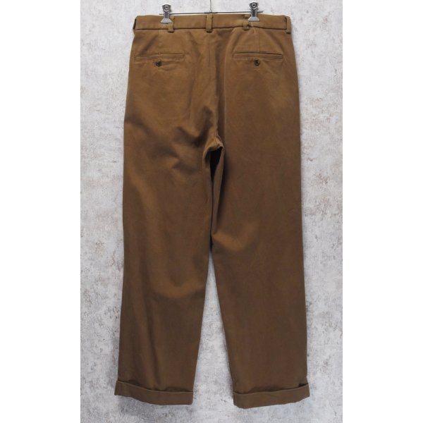 画像5: 【ブルックスブラザーズ】brooksbrothers【ライトブラウン】【２タック】【コットンスラックス】コットンパンツ【34X30】 