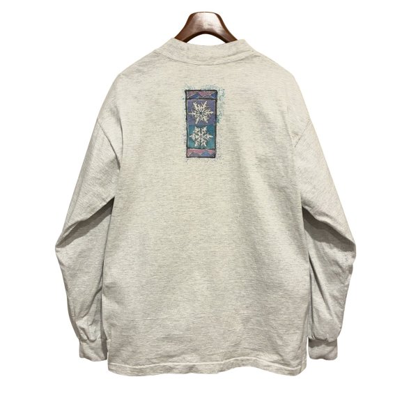 画像3: 【90’s】USA製【CYRK SPORT】ビンテージ【DEERFIELD〜】太陽 鹿【グレー】【モックネックロンT】【サイズXL】 