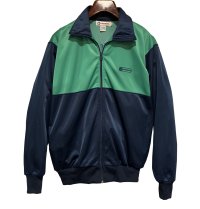 90's【ビンテージ】コンバース【CONVERSE】緑ｘ紺【トラックジャージ】トラックジャケット【サイズＬ】 