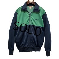 90's【ビンテージ】コンバース【CONVERSE】緑ｘ紺【トラックジャージ】トラックジャケット【サイズＬ】 