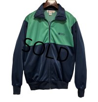 90's【ビンテージ】コンバース【CONVERSE】緑ｘ紺【トラックジャージ】トラックジャケット【サイズＬ】 