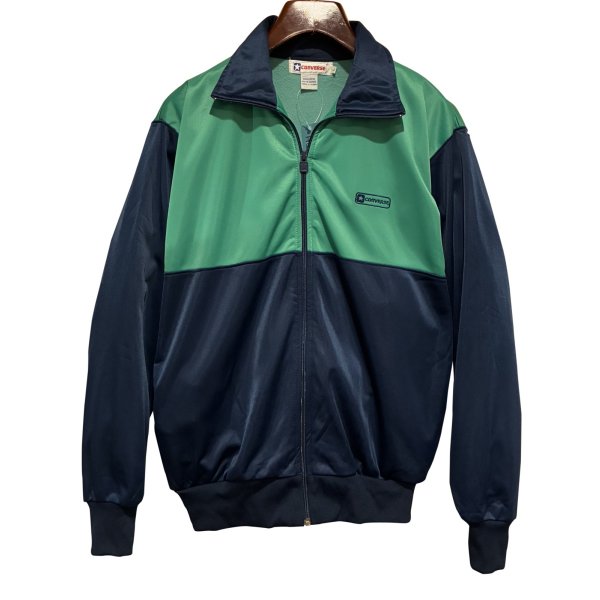 画像1: 90's【ビンテージ】コンバース【CONVERSE】緑ｘ紺【トラックジャージ】トラックジャケット【サイズＬ】 