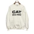 画像1: デッドストック 90's【USA製】【ビンテージ】【ジャージーズ】JERZEES【CAT DIESEL POWER】【白】【スウェット】【サイズXL】<br> (1)
